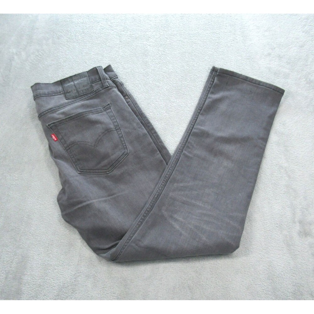 Levis 511 Jeans Mens 36x32 (Actual ) Slim Straight Leg Gray 5-Pocket
